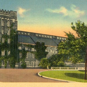 Postkarte Frühe Ansicht der Barton Hall, Cornell Universität, Ithaca, NY. L9