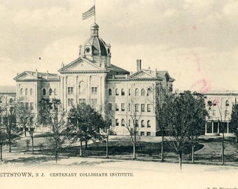 Postkarte Antique Tuck's View des Centenary Collegiate Institute, Hackettstown, NJ.     A4