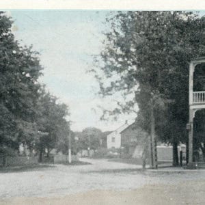 Postkarte Blick auf die Main Street in Kresgeville, PA. L8