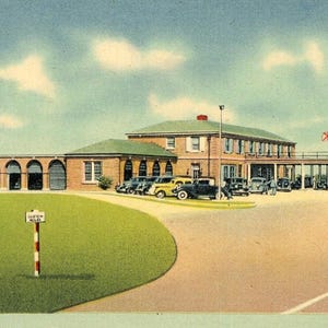 Postkarte Alte Ansicht des U.S. Customs House in Rouses Point, NY. L8