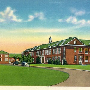 Postkarte Frühe Ansicht von Elizabeth City S, Elizabeth City Lehrers College, Elizabeth City, PNG.   Z6