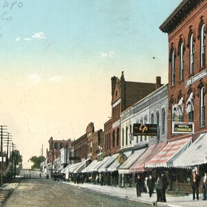 Carte postale Première vue sur East Avenue à Kankakee, Illinois. aa6