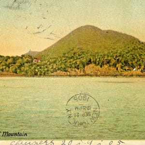 Postkarte Privatpost mit Ansicht des Sugar Loaf Mountain, NY. L9