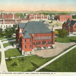 Postkarte Early Birdseye View of Syracuse University & Campus, Syracuse, NY. L1