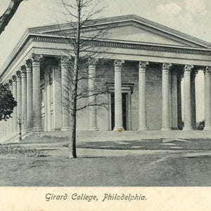 Postkarte Antike Ansicht des Girard College in Philadelphia, PA. L8