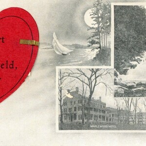 Postkarte Antik - "I Love Pittsfield, MA." L9