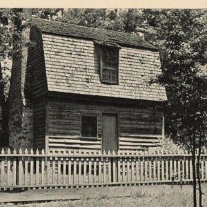 Postkarte Geburtshaus von Andrew Jackson, Raportrait L2