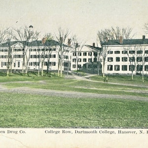 Ansichtkaart Antiek Uitzicht op College Row, Dartmouth College, Hanover, NH. L6