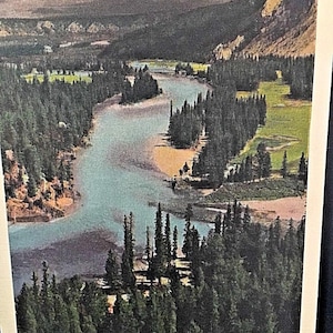 Postkarte Bow Valley aus Banff Springs Hotel, Banff , Alberta, Kanada W4