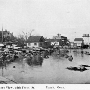 Postkarte Antique Shore View, mit Front Street, Noank,CT. L7