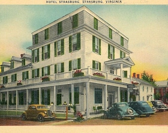 Postcard Early View of Hotel Strasburg in Virginia. Y9