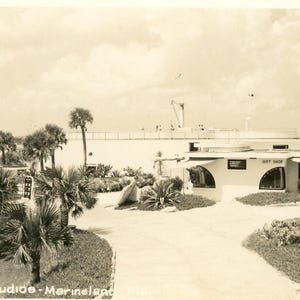 Postkarte Früh RPPC Ansicht von Marine Studio, Narineland, FL. L9