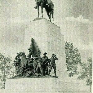 Carte postale Virginia Memorial, série George Buohl, Gettysburg, PA. T2