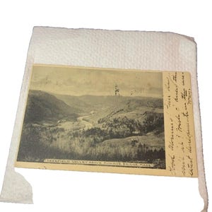 Postkarte Antike Ansicht von Deerfield Valley, Monroe Bridge, MA. L6