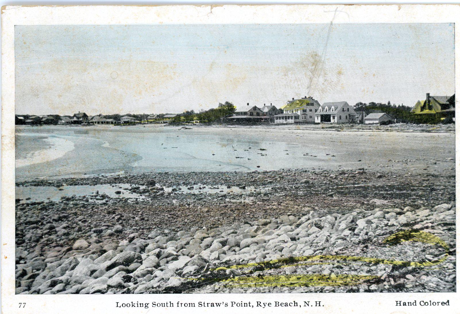 Postcard Early View Looking South From Straw's Point, Rye Beach, NH. Y5 ...