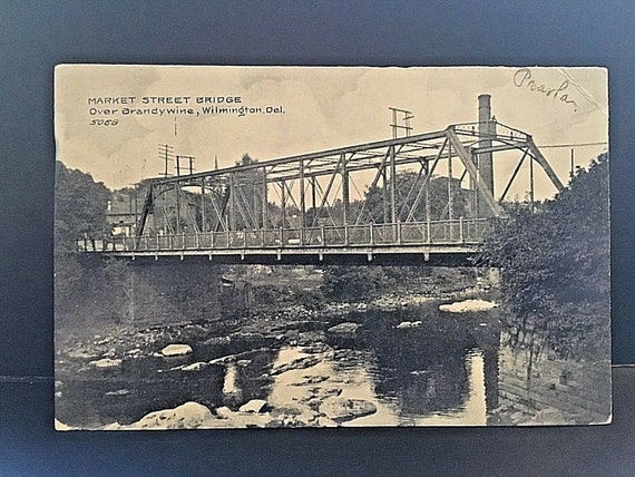 Postcard Market Street Bridge over Brandywine in … - image 2