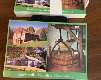 Postcard Lot of 50 4 x 6 Gurleyville, Mansfield, CT. Uncirculated. A1