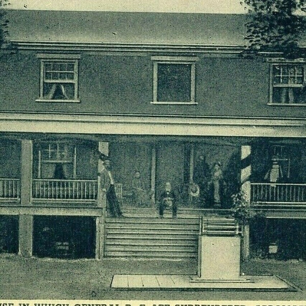 Postcard Home of General Robert E Lee's Surrender, Appomattox, VA P2