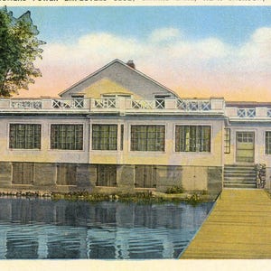 Postkarte Frühe Ansicht des Verbraucher-Power-Employee-Club, Jackson, MI.   Z8