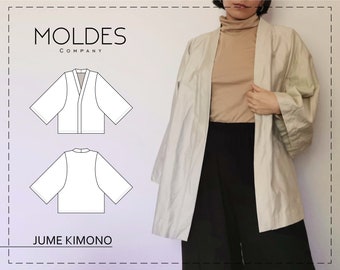 Modello Kimono Jume, cartamodello PDF (13 misure) - Moldes Company