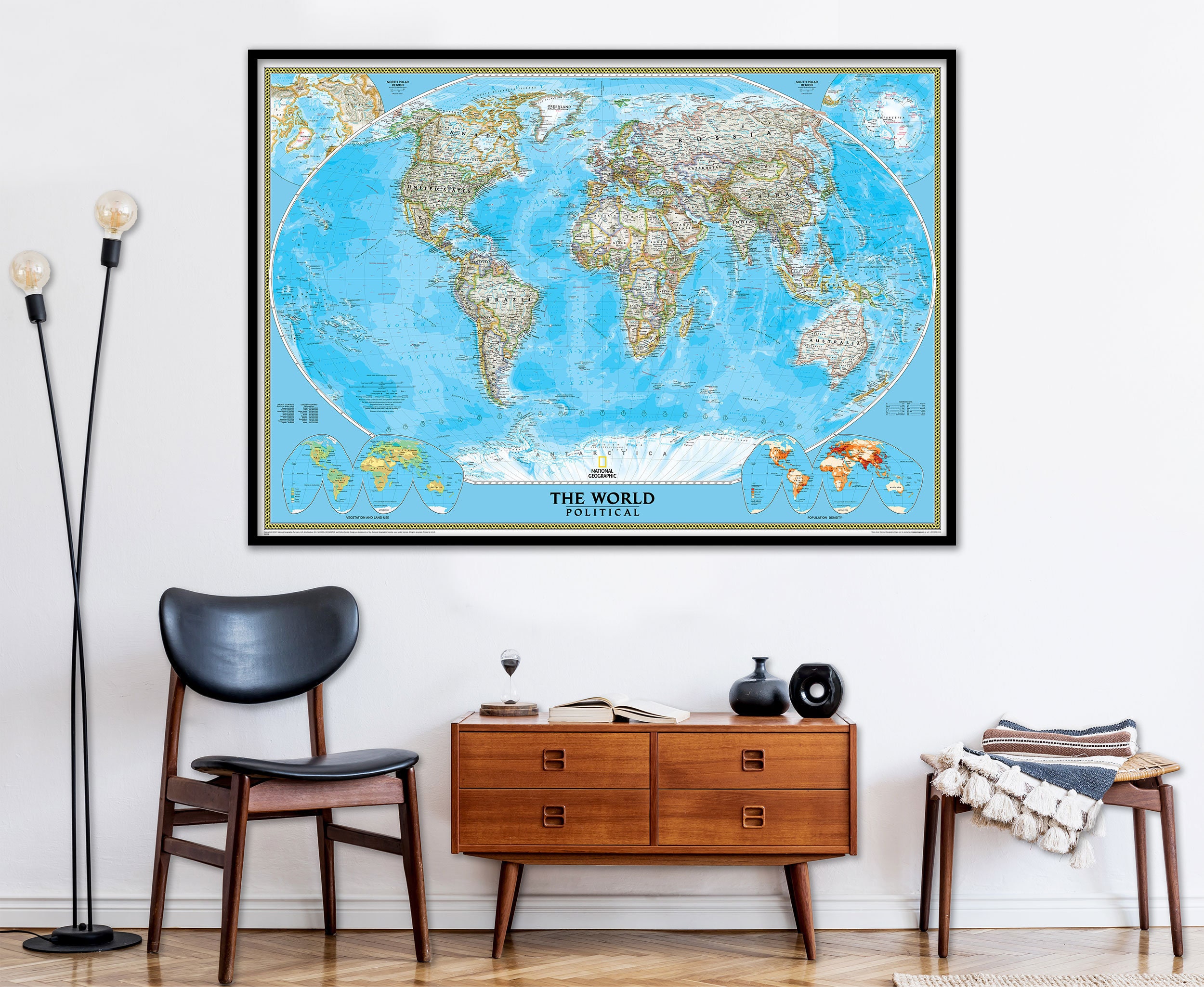 National Geographic Wall Map Mural