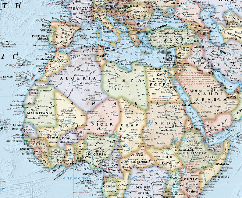 national geographic world political map 125th anniversary
