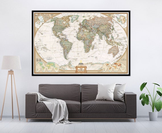 Portugal Map Wall Art Print Poster - Topographic Map of Portugal Count —  Maps As Art