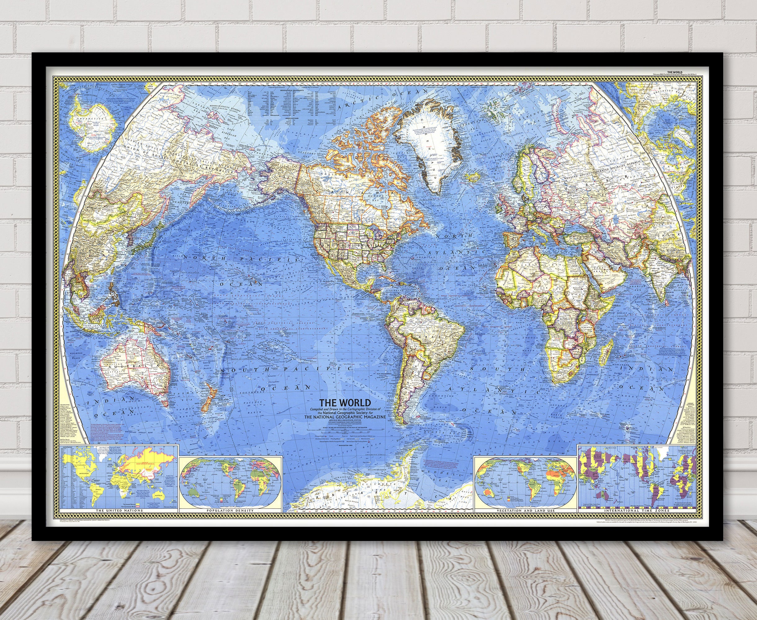 額装品/Old World Map Blue/ポスター 額装品/Old World Map Blue/ポスター 額装品/Old World Map Blue