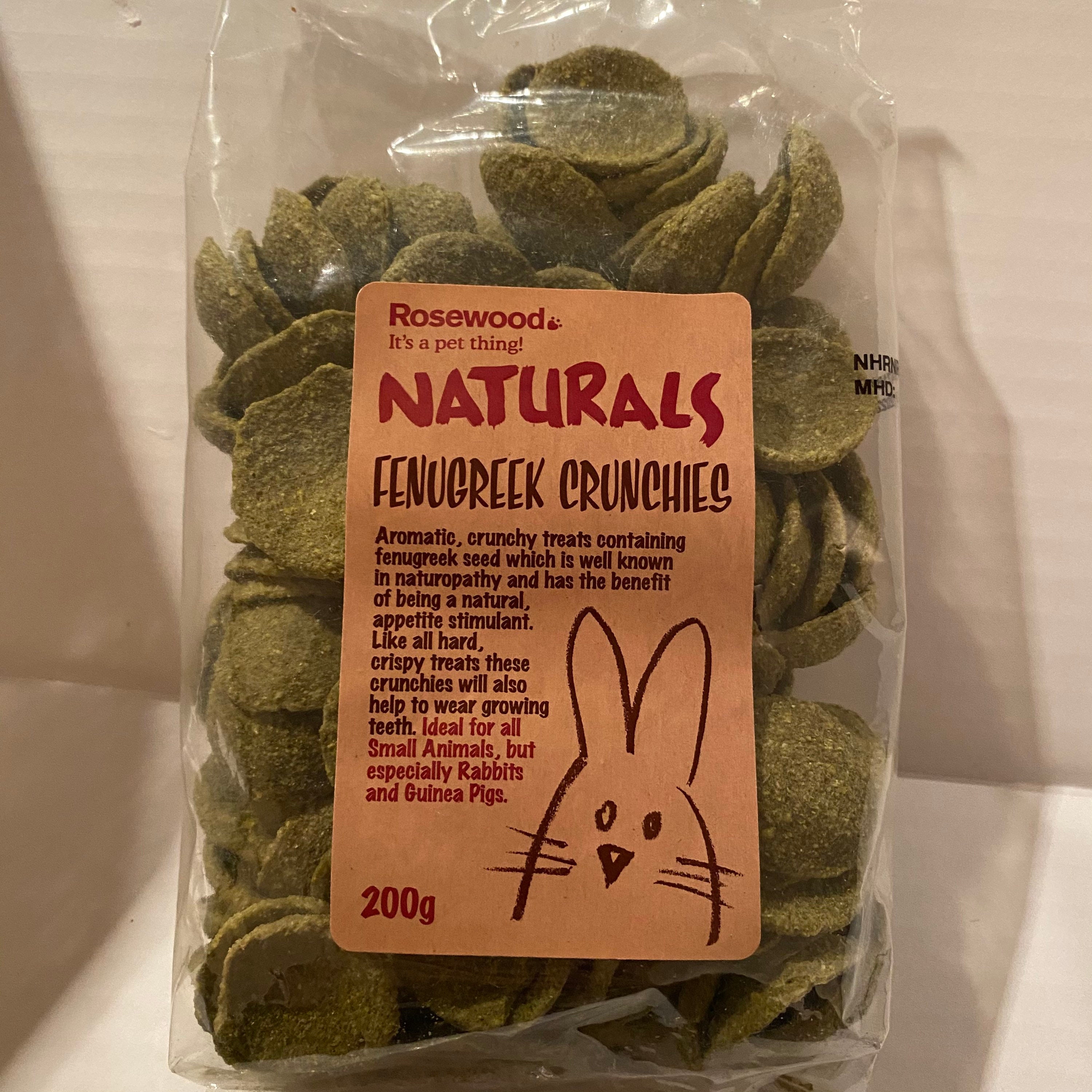 fenugreek crunchies rabbits