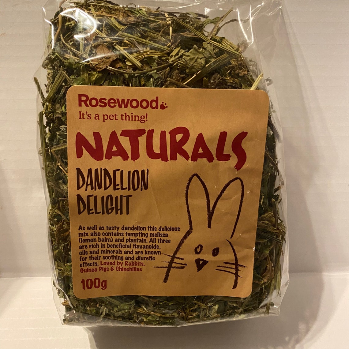 Rosewood Naturals Dandelion Delight Forage for Rabbits Guinea Etsy