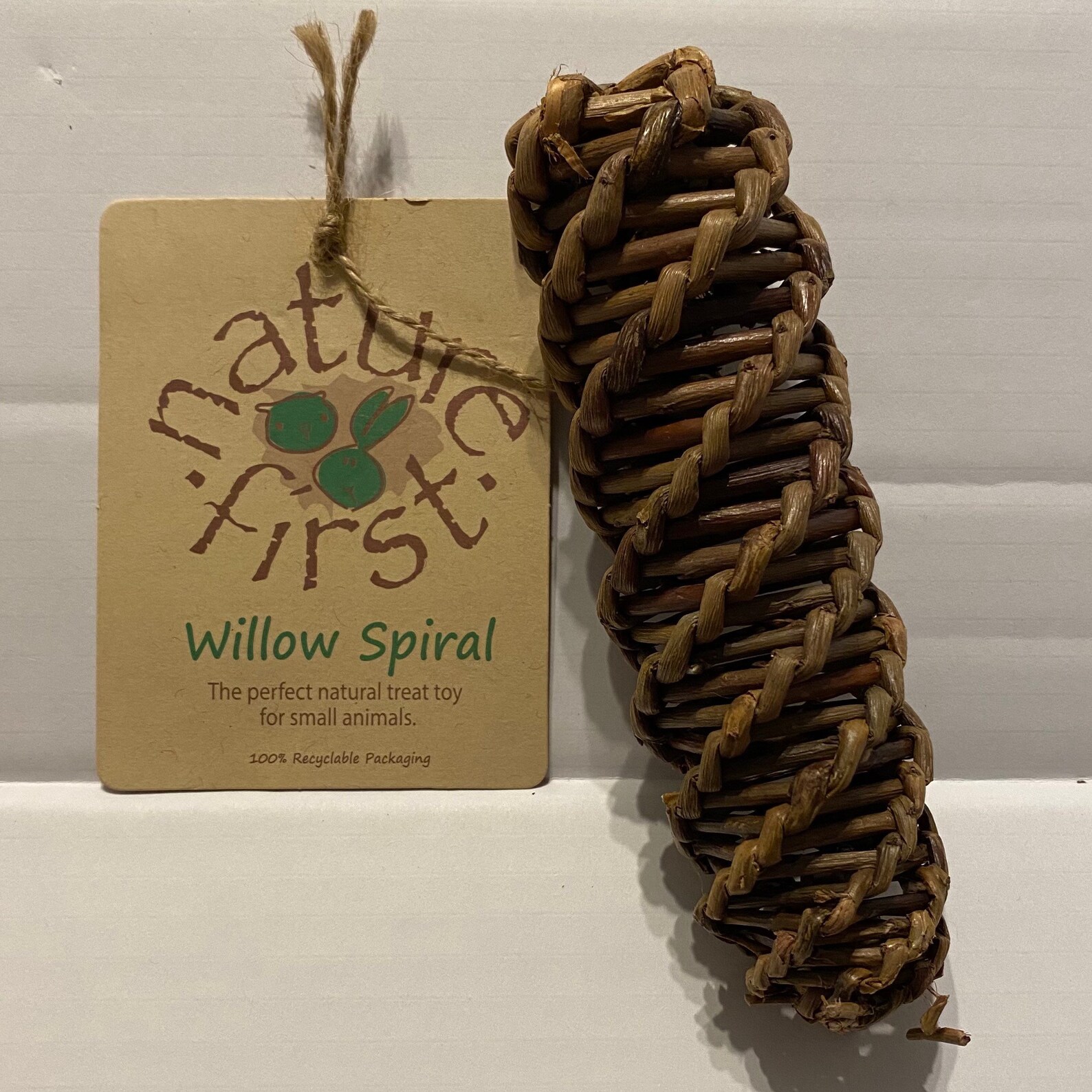 Nature first willow spiral toss toy for rabbits and small Etsy