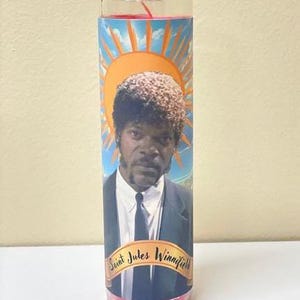 Jules Winnefield, Celebrity  Prayer Candle, Celebrity Saint Candle, Jules Winnefield, Saint Candle, Funny Prayer Candle, Pulp Fiction