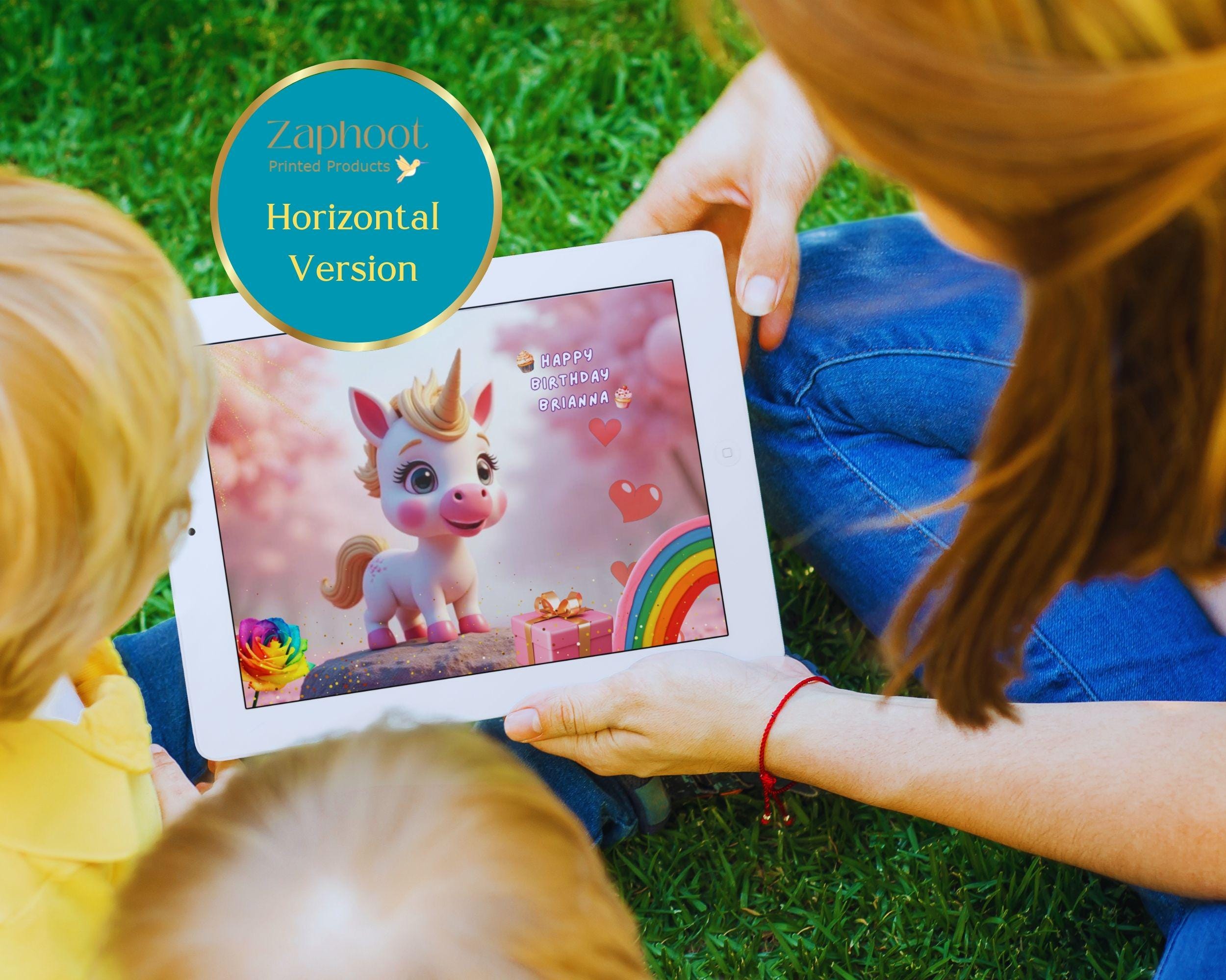 Happy 4th Birthday 4e verjaardag pop-up kaart voor meisjes, 4 jaar