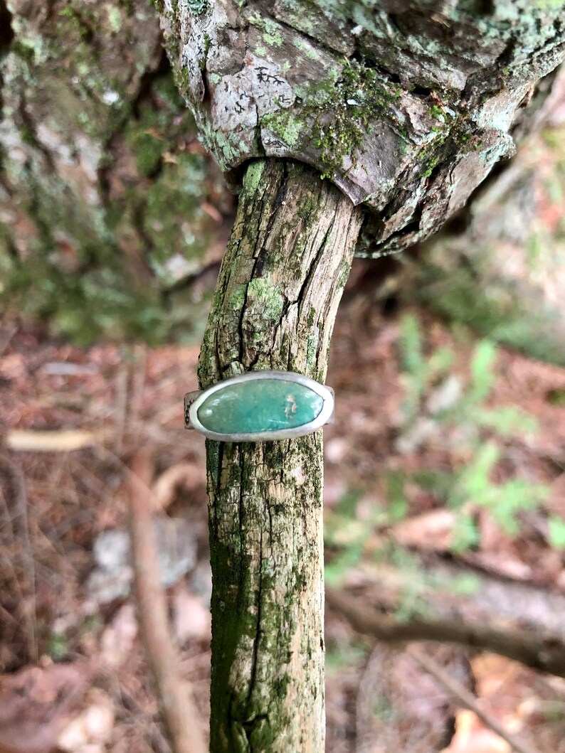 8.5 Royston Turquoise Stamped Ring