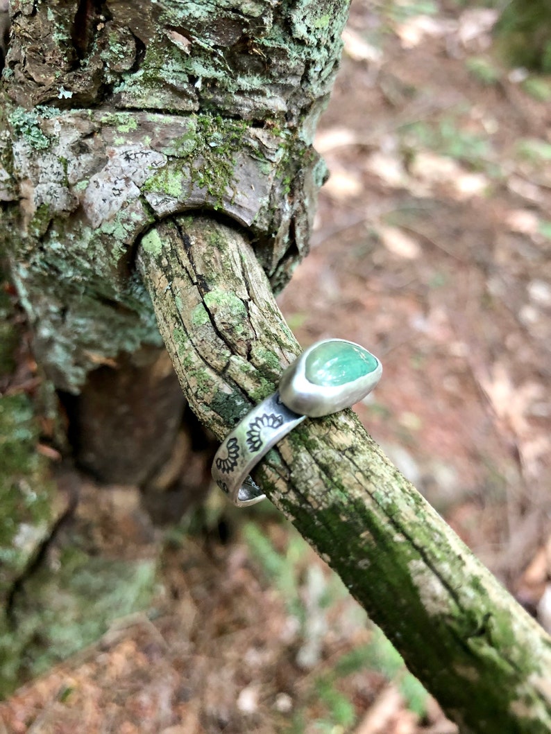 8.5 Royston Turquoise Stamped Ring