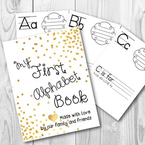 Baby's First ABC Book, Printable ABC Book, Baby's First Alphabet Book ...