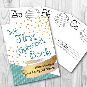 Baby's First ABC Book, Printable ABC Book, Baby's First Alphabet Book ...