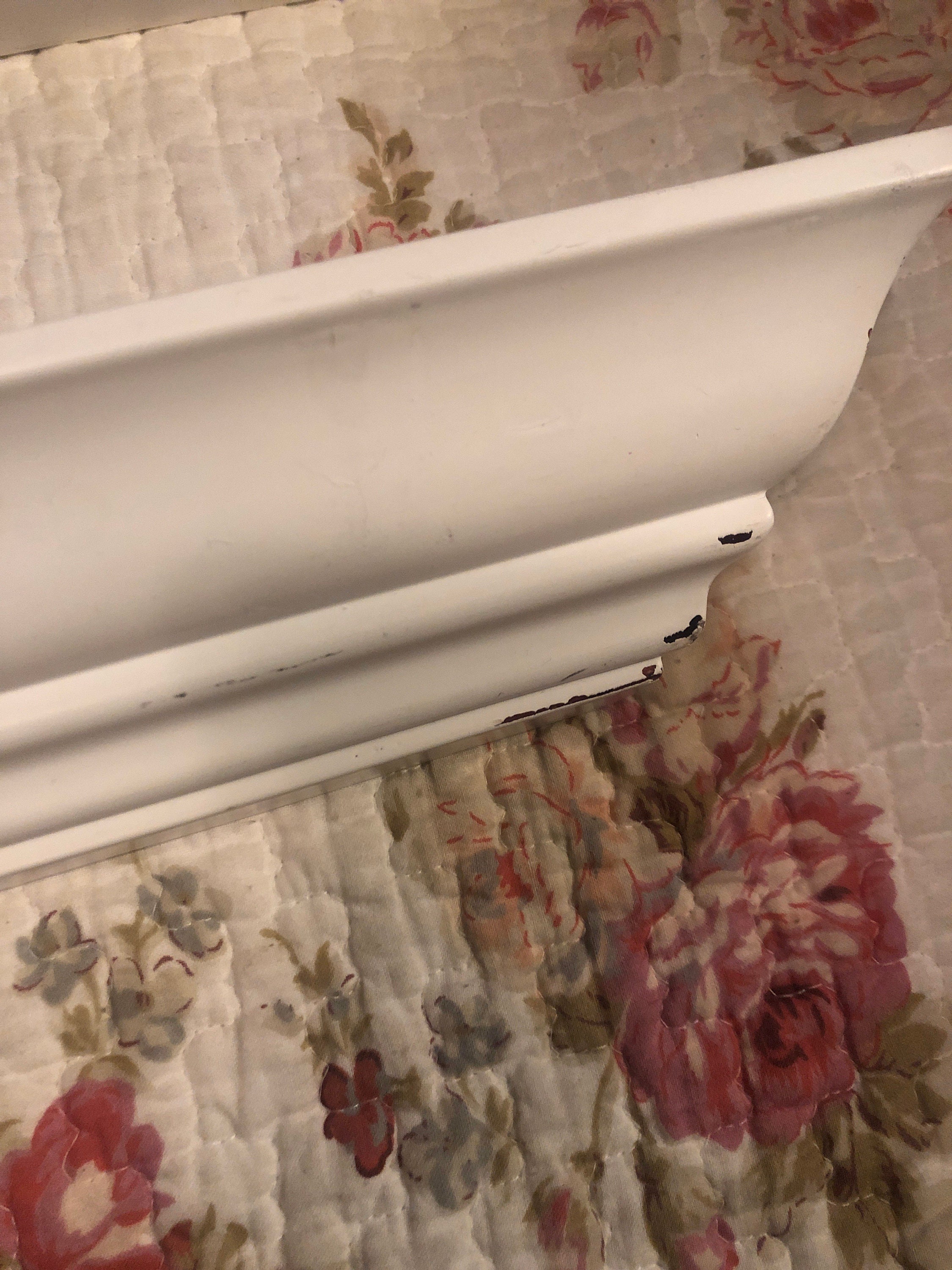 Shabby Chic Wall Shelves 2 White Etsy