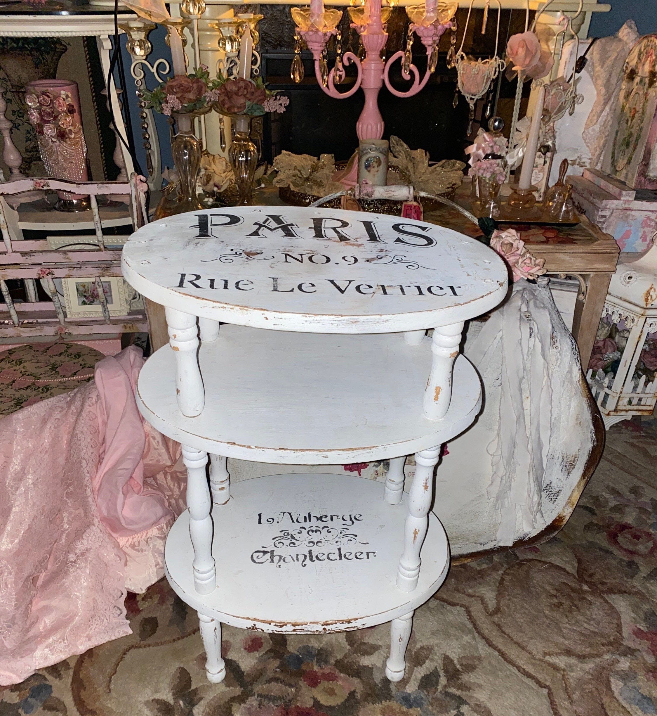 Beistelltisch aus Holz im französischen Stil | Etsy