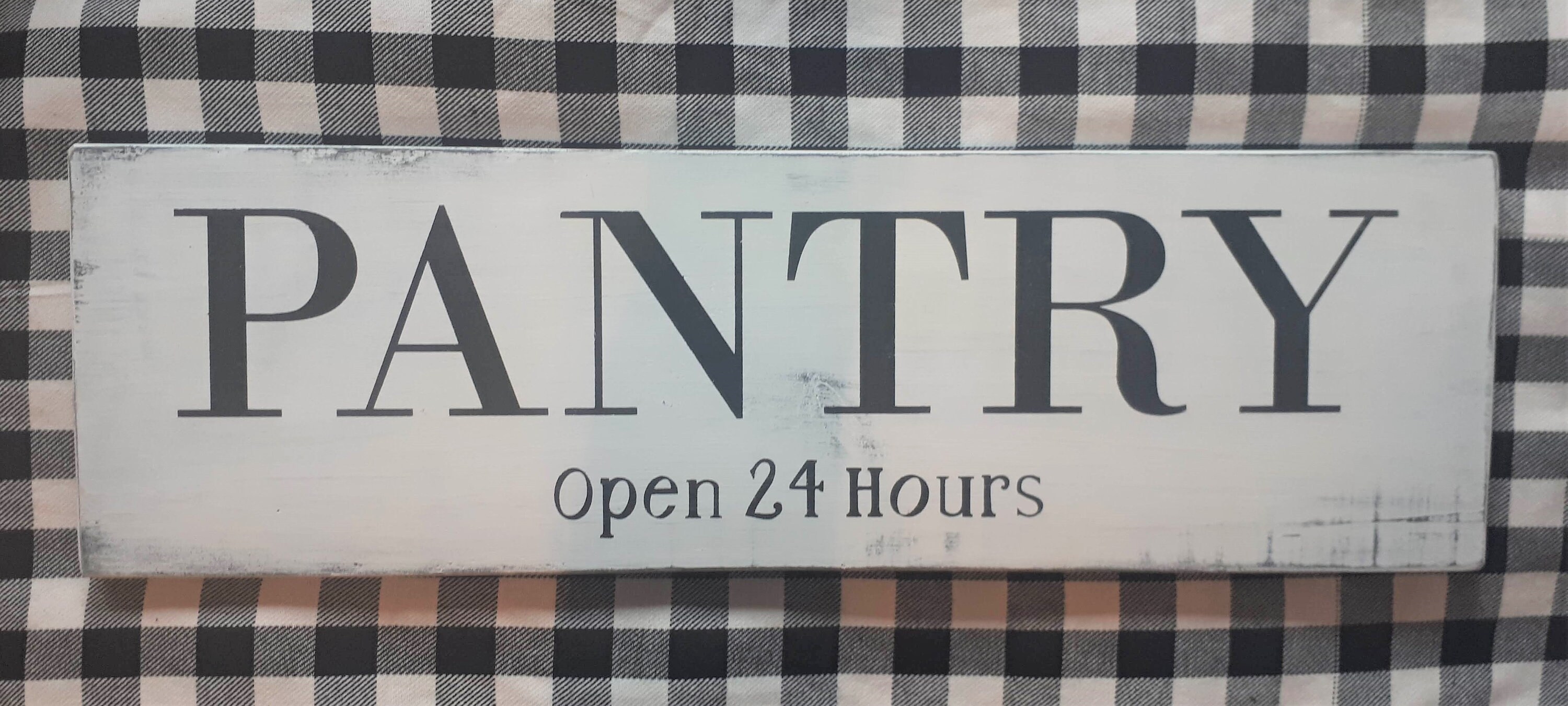 Pantry Open 24 Hours Kitchen Sign Handcrafted Rustic Etsy Canada