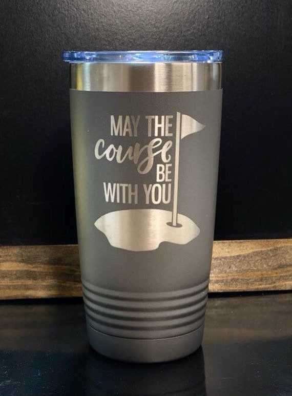 Golf Themed Engraved Tumbler With Lid Makes for a Great Gift Etsy