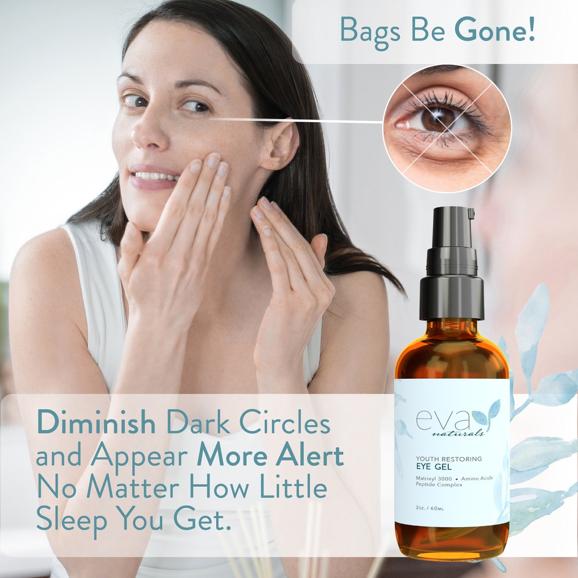 Eva Naturals Youth Restoring Eye Gel Etsy