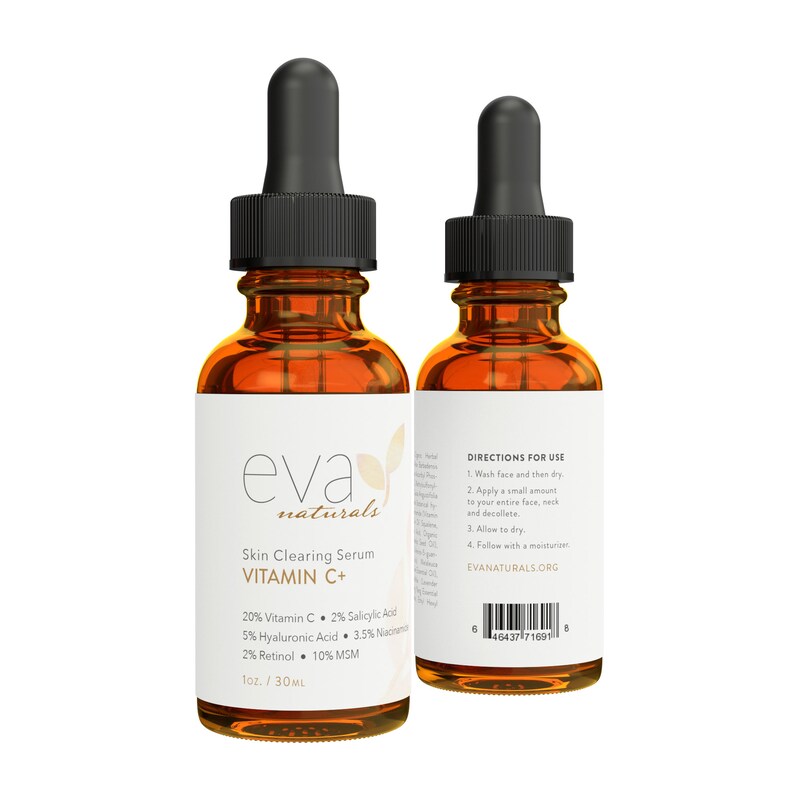 Eva Naturals Vitamin C Plus Skin Clearing Serum Etsy