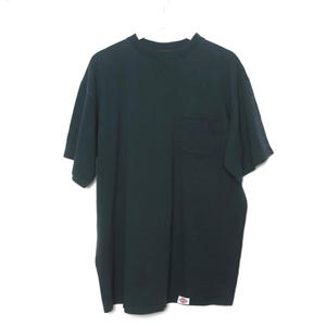 Vintage DICKIES Marke Oversize WALD tiefer Jäger GRÜN Vintage 1990s y2k boxy Herren-Pocket-T-Shirt -- Gr. X.L - Kostenloser Versand