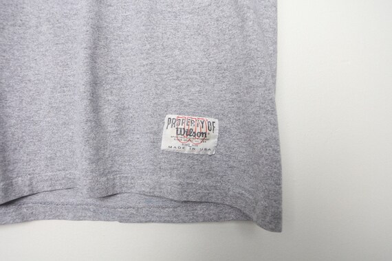 vintage FADED short sleeve 1970s 80s HEATHER Grey… - image 3