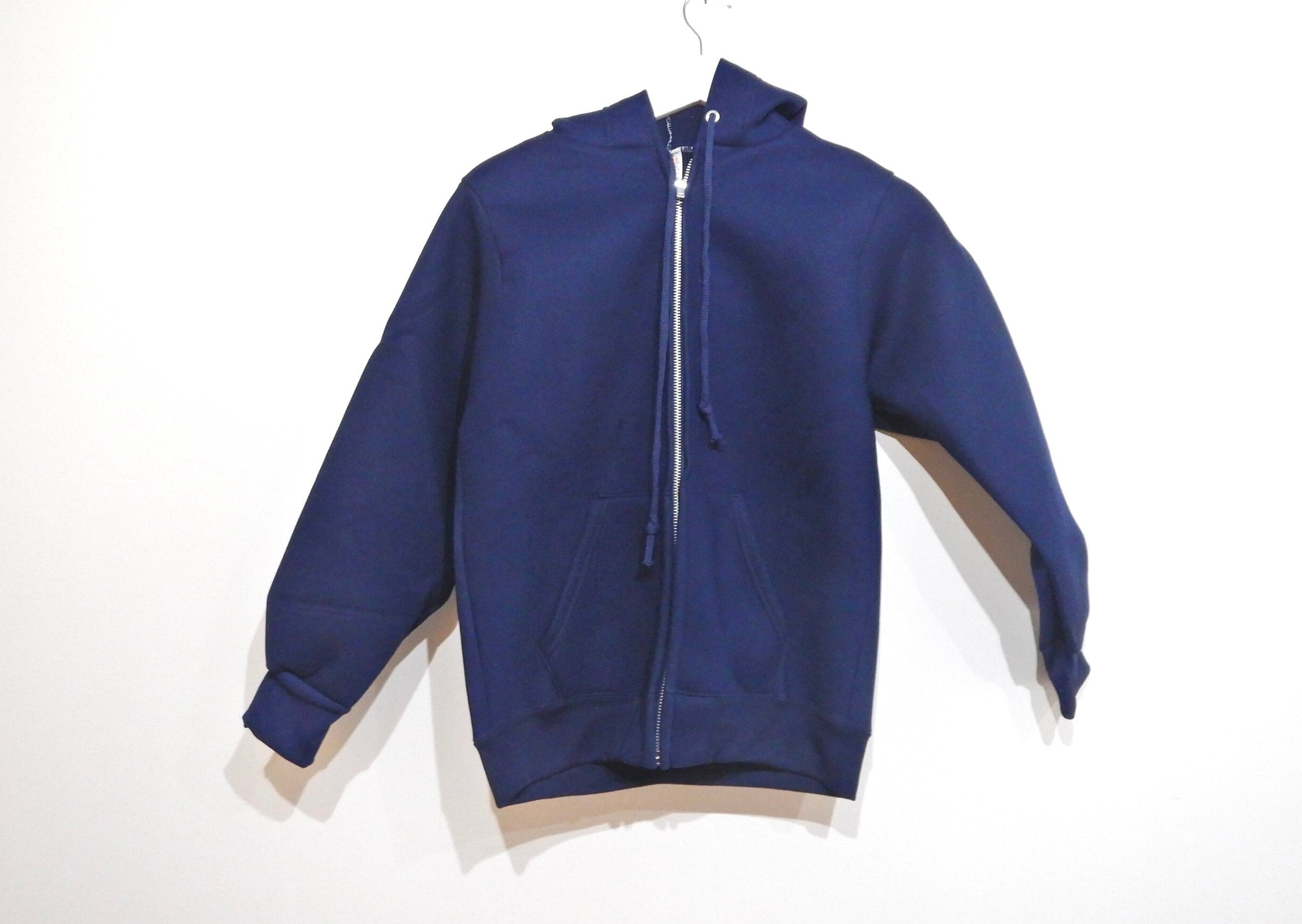 トップス 70'S-80'S VINTAGE NAVY FOODIE Vintage 1970s 80s Navy Blue No Logo ZIPPER Hoodie Sweatshirt