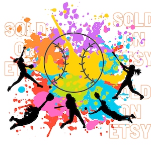 softball paint splatter png