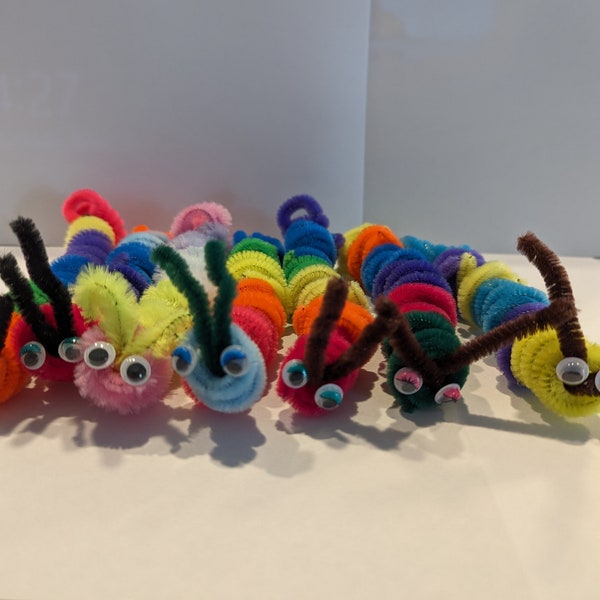 Kid Created Pipe Cleaner Caterpillar