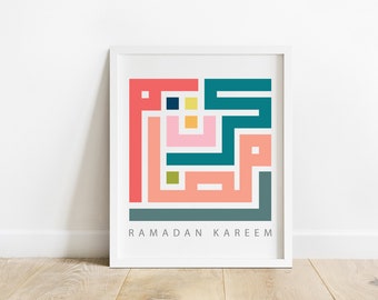 Ramadan Kareem Frame Art (digital file) download and print