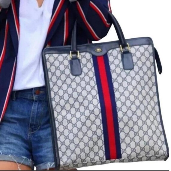 vintage gucci shopper tote